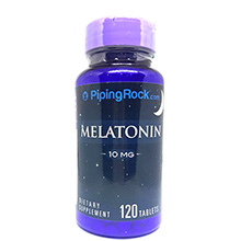 Viên uống hỗ trợ ngủ ngon Melatonin 10mg PipingRock 120 viên