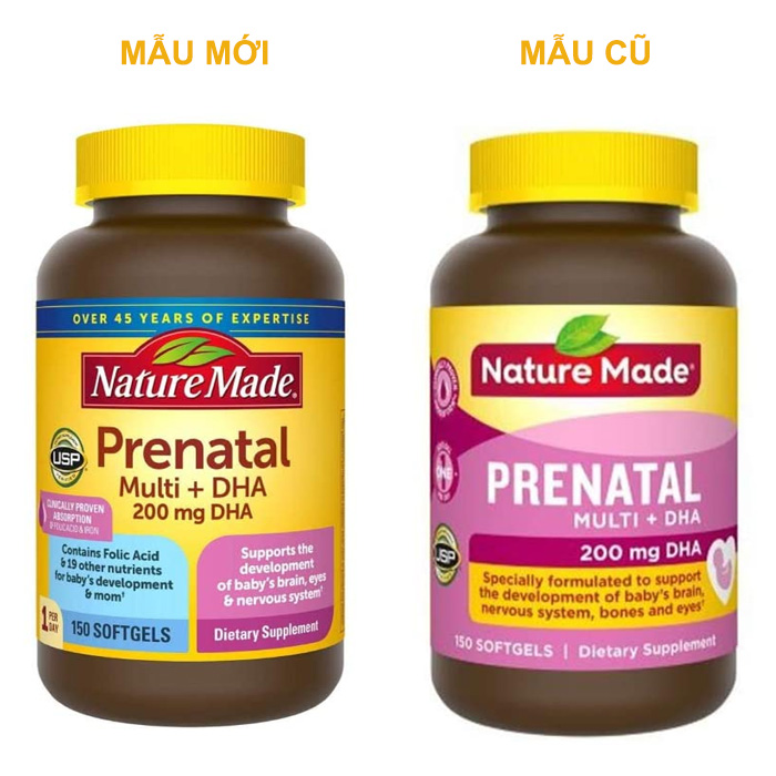 vitamin bo sung cho ba bau nature made prenatal multi dha my anh 5