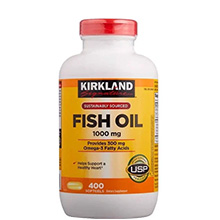 Dầu Cá Kirkland fish oil bổ sung Omega-3 1000mg - Giúp sáng mắt
