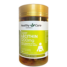 Mầm đậu nành Super Lecithin 1200mg Healthy Care 100 viên Úc