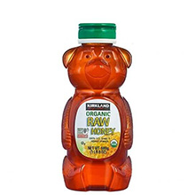 Mật ong Kirkland Signature Raw Organic Honey Bear 680g Mỹ