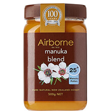 Mật ong Manuka Blend 25+ 500g Airborne - Mật ong New Zealand