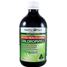 Nước Diệp Lục Healthy Care Chlorophyll 500ml Úc - Thải Độc Tố Cơ Thể