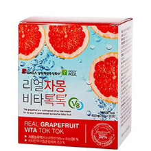 Nước ép bưởi giảm cân Real Grapefruit Vita Body Plus Sanga 30 gói Hàn Quốc