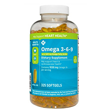 Omega 3-6-9 1600mg Supports Heart Health Member’s Mark Mỹ 325 Viên