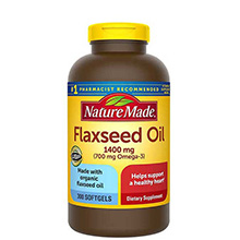 Omega 369 Flaxseed Oil Nature Made 1400mg - Dầu hạt lanh hữu cơ bổ tim mạch của Mỹ