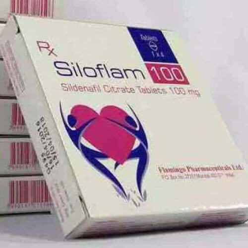 Siloflam 100 - Thuốc cường dương  của Ấn Độ 4 viên - Trị rối loạn cương dương 