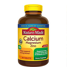 Viên uống bổ sung Calcium Magnesium Zinc + D3 Nature Made Mỹ Hộp 300 viên