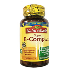 Viên Uống Bổ Sung Vitamin B Super B-Complex Nature Made Mỹ 140 viên