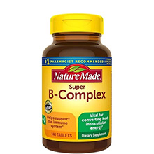 Viên uống bổ sung vitamin Super B-Complex Nature Made Mỹ 140 viên