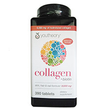Viên uống Collagen Youtheory 390 viên Type 1 2 & 3 Mỹ Chống lão hóa Da - Collagen 6000mg Youtheory + Biotin
