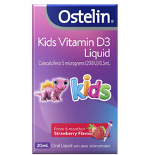 Vitamin dạng nước cho trẻ Ostelin Kids Vitamin D3 Liquid 20ml của Úc